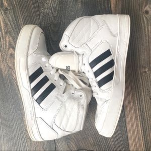 White Adidas High Top Sneakers